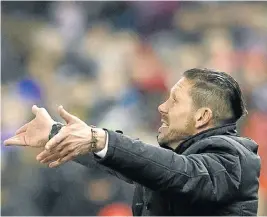  ?? Picture: AFP ?? ADVANTAGE: Atletico manager Diego Simeone will seek to exploit an alleged bust-up between Barcelona coach Luis Enrique and Lionel Messi