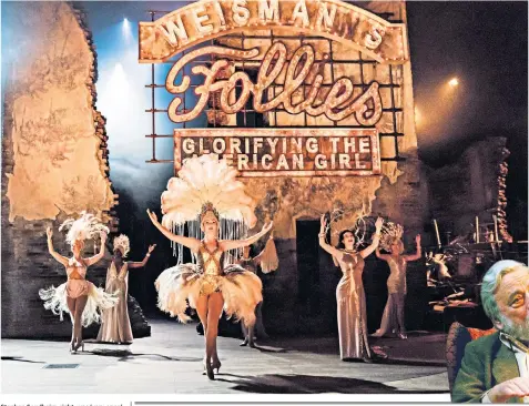  ?? ?? Stephen Sondheim, right, was ‘very open’ to Dominic Cooke’s interpreta­tion of Follies, above, for the National Theatre