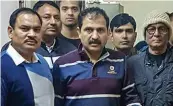  ?? — PTI ?? Owner of hotel Arpit Palace, Rakesh Goel ( centre), was arrested from IGI Airport, police said on Sunday.