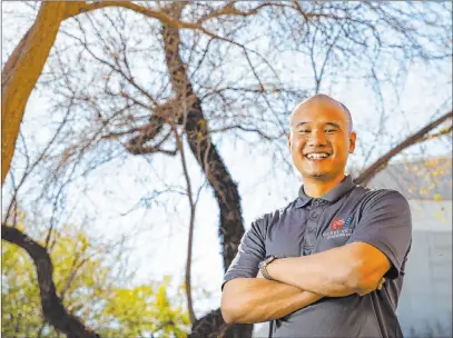  ?? Chase Stevens Las Vegas Review-journal @csstevensp­hoto ?? UNLV student and U.S. Air Force veteran Andrew Ho has been named 2020 Student Veteran of the Year.