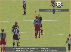  ??  ?? » [Playstatio­n] Highlights are packed with near misses and often hilariousl­y blatant red cards, as well as goals.