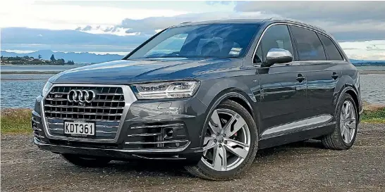  ??  ?? SQ7 is the new flagship of the Q7 range – and the second Audi SUV to get the go-fast S-treatment.