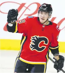  ?? JIM WELLS ?? Flames winger Micheal Ferland has 12 points in 18 games heading into Monday’s game against the Capitals.