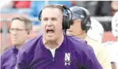  ?? JULIO CORTEZ/AP ?? Northweste­rn coach Pat Fitzgerald.