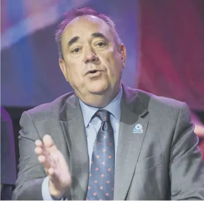  ??  ?? 0 It remains to be seen if Alex Salmond’s time as a festival turn indicates his political career is over, says Scott Macnab