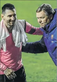  ?? FOTO:SIRVENT ?? Koeman, a muerte defendiend­o a Messi, acusó al PSG