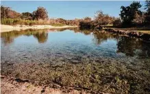  ?? Josie Norris/staff photograph­er ?? The Frio River flows through the Annandale Ranch in Sabinal, which is part of the Edwards Aquifer recharge zone.