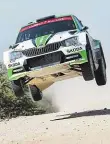  ??  ?? Jaromír Jiřík je lékařem továrního týmu Škoda Motosport. Švéd Pontus Tidemand o víkendu vyhrál Argentinsk­ou rallye v kategorii WRC2. 2x foto: Škoda Motorsport