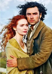  ?? ?? In Poldark: As Demelza alongside Aidan Turner