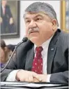  ?? Chip Somodevill­a Getty Images ?? AFL-CIO President Richard Trumka has voiced agreement with President Trump on trade and immigratio­n.