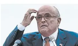  ?? CHARLES KRUPA/AP ?? Rudy Giuliani, pro bono attorney for President Trump, represents foreign paying clients.