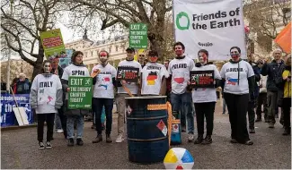  ?? ?? Climate activists demand Europe pull out of the Energy Charter Treaty