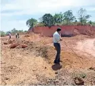  ??  ?? Sand mining at Divulapiti­ya