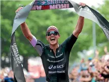  ??  ?? Braden Currie qualified for Kona by winning the Asia-Pacific title at Cairns in June.