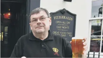  ??  ?? Michael Wynne fears pubs will begin to close permanentl­y across the area.