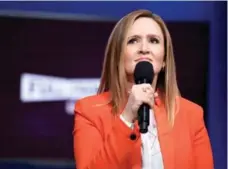  ?? ALI GOLDSTEIN/TBS ?? Samantha Bee’s mission is to hammer away at the intractabi­lity of misogyny, week after week, writes Johanna Schneller.