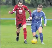  ??  ?? Tough battle Bathgate went down 2-1 to Tranent