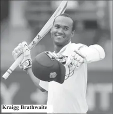  ??  ?? Kraigg Brathwaite