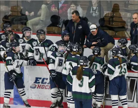  ?? File photos ?? Burrillvil­le/Bay View co-op coach Cortney Lacey (above, wearing hat) hopes to lead the Broncos back to Brown University for the state championsh­ip series after coming up a goal short of winning the state title. Local rival MSC/Cumberland also believe...