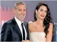  ?? ?? THE Clooney Foundation was establishe­d by George and Amal Clooney.