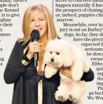  ??  ?? Seeing double: Barbra Streisand spent $100,000 to clone her beloved Samantha, right