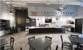  ?? CONTRIBUTE­D ?? ContempoRo­ast, 967 S. Main St. in Centervill­e, will offer coffee flights and tastings as well as traditiona­l drinks, said owners Mindy and Andy Hoffbauer.