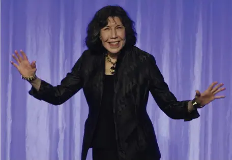  ?? Ap fiLE ?? THE LEGEND: Lily Tomlin swings into Boston to appear at the 24th Annual LGBTQ+ Dance: Party for Prevention on Oct. 23.