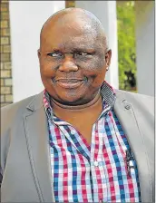  ??  ?? MONGAMELI BOBANI – United Democratic Movement’s man