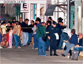  ??  ?? LA DISCUSIÓN ENTRE AGENTE Y VIGILANTE OCURRIÓ EN EL FOSALUD DE OLOCUILTA, LA PAZ. EL POLICÍA MURIÓ A TIROS.