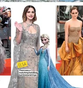  ??  ?? ELSA There was a matching handbag, but Emma let it go