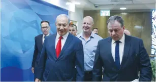  ??  ?? PRIME MINISTER Benjamin Netanyahu tells his cabinet on Sunday the mistakes of the Yom Kippur War will not be repeated. (Marc Israel Sellem/The Jerusalem Post)