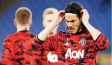  ??  ?? Edinson Cavani...extends deal at Old Trafford