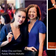  ??  ?? Amber Chia and Datin Paduka Marina Mahathir