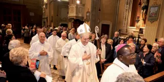  ?? Piena ?? Tanti fedeli hanno riempito la parrocchia di San Michele Arcangelo