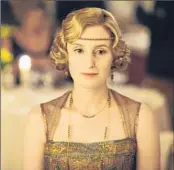  ??  ?? LAURA CARMICHAEL plays Lady Edith in this upstairs- downstairs tale set on a British estate.