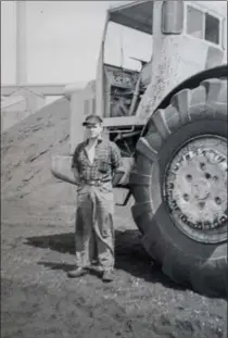  ?? COURTESY OF JIM KNELLER ?? Jim Kneller in the mid-1950s. He is a retired heavy equipment operator who has worked on virtually every big project in Hamilton since 1950.
