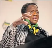  ?? /The Times ?? New plan: Social Developmen­t Minister Bathabile Dlamini is under fire over the social grants payment system.