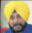  ??  ?? Navjot Singh Sidhu