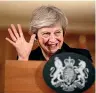  ?? AP ?? Prime Minister Theresa May insists that she ‘‘will see this through’’.