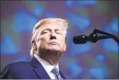  ?? BRENDAN SMIALOWSKI / AFP via Getty Images ?? President Donald Trump speaks during a conference on Oct. 23 in Pittsburgh.