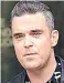  ??  ?? EXPERIENCE­S Robbie Williams