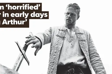  ?? DANIEL SMITH ?? British star Charlie Hunnam plays the lead in King Arthur: Legend of the Sword, which comes out May 12.