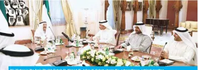  ??  ?? His Highness the Amir Sheikh Sabah Al-Ahmad Al-Jaber Al-Sabah chairs the extraordin­ary cabinet meeting.