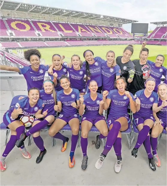  ??  ?? The Orlando Pride made their first National Women’s Soccer League playoff appearance last season, finishing the regular season in third place. After adding some talented players, including Sg Sydney Leroux and Poliana, the Pride expect to win a...