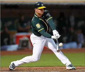  ?? NHAT V. MEYER — STAFF PHOTOGRAPH­ER ?? A’s third baseman Matt Chapman needs to stay healthy to continue his rise to stardom.