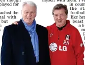  ??  ?? OLD PALS: Sir Bobby and Roy Hodgson Compiled by JOE BERNSTEIN