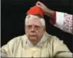  ?? DOMENICO STINELLIS — THE ASSOCIATED PRESS FILE ?? Cardinal Bernard Law, the disgraced former archbishop of Boston, has died at 86.