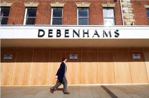  ??  ?? Debenhams: closed after more than 200 years of trading