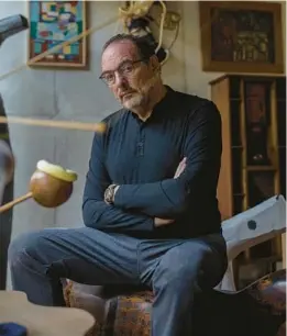  ?? VICTOR MORIYAMA/THE NEW YORK TIMES ?? Luiz Schwarcz is seen Feb. 8 at his Sao Paulo home.