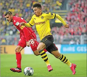  ??  ?? Manchester United wil een nieuw bod doen op Jadon Sancho, die momenteel onder contract staat bij Borussia Dortmund. (Foto: Goal)